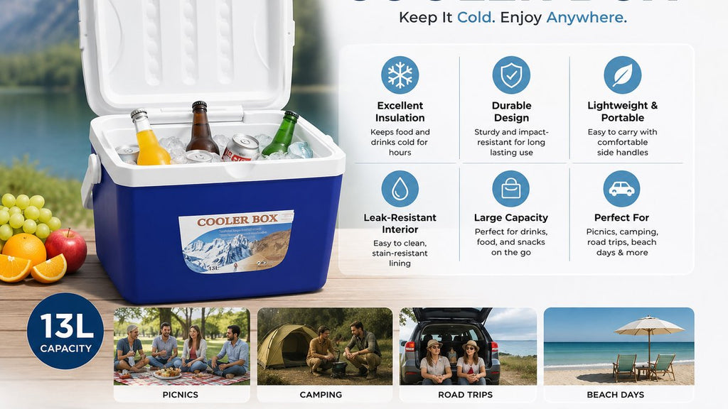 "Cooler box" - თერმოსი 13 ლიტრიანი